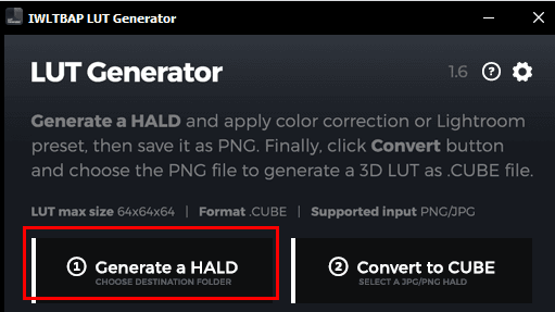generate a hald