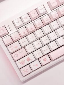 핑크 이모지 키보드